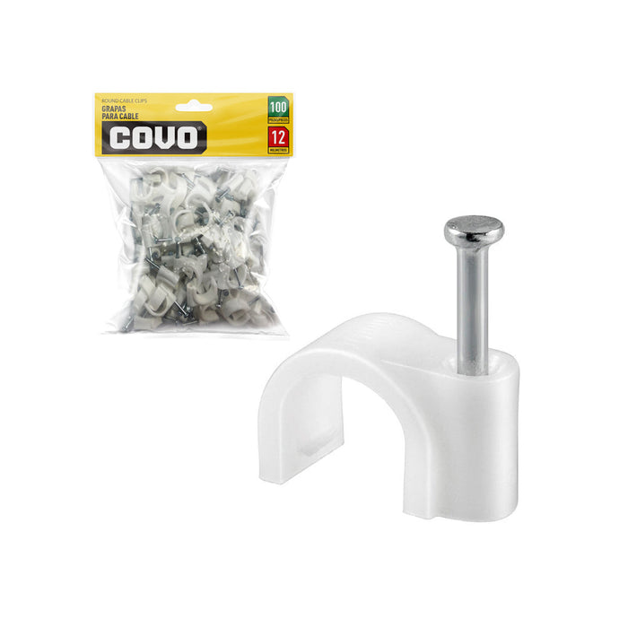 GRAPAS P/CABLE COVO BLANCAS NO.12