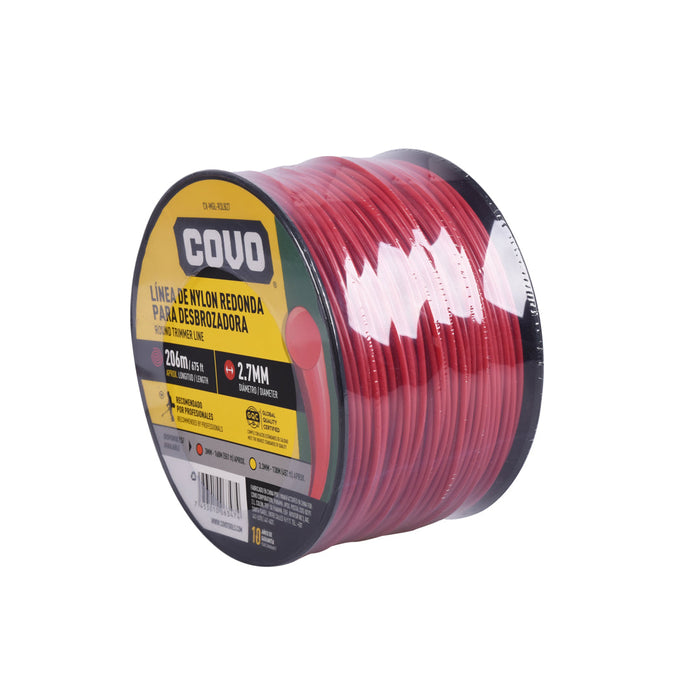 LINEA D-NYLON COVO REDONDA P-DESBROZADORA 206M-2.7MM (F. 8 ROLLOS)