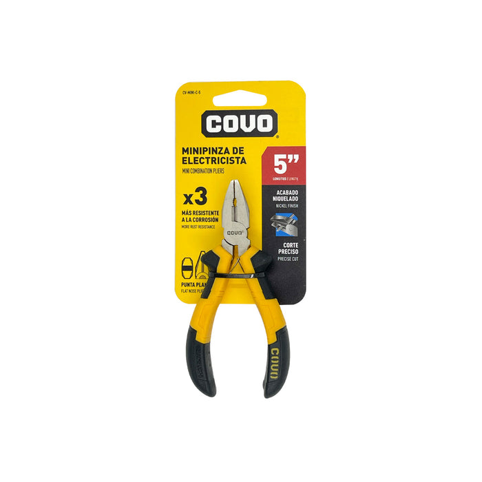MINI PINZA COVO PUNTA PLANA 5"