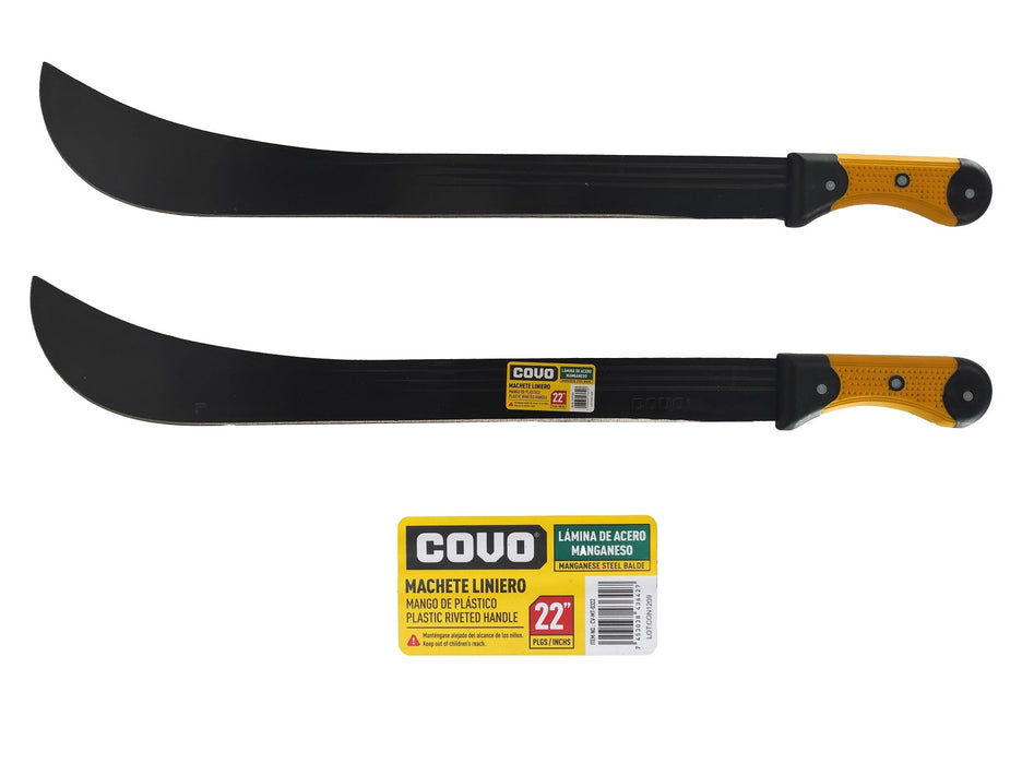 MACHETE LINIERO COVO MANGO DE PLASTICO 22" (F. 48 PZA)