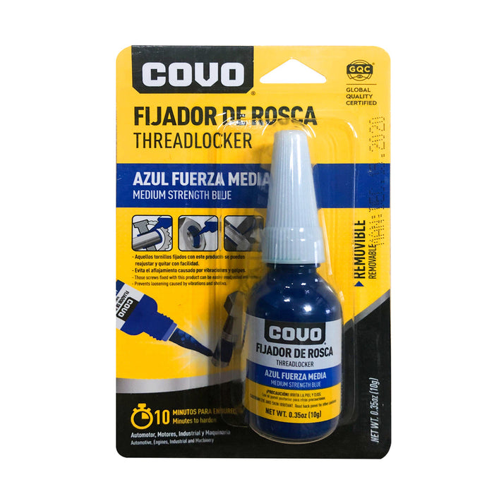FIJADOR DE ROSCA COVO AZUL FUERZA MEDIA 10G (F. 160 PZA)