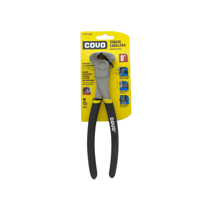 TENAZA CABILLERA COVO MANGO ANTIDESLIZANTE 8"