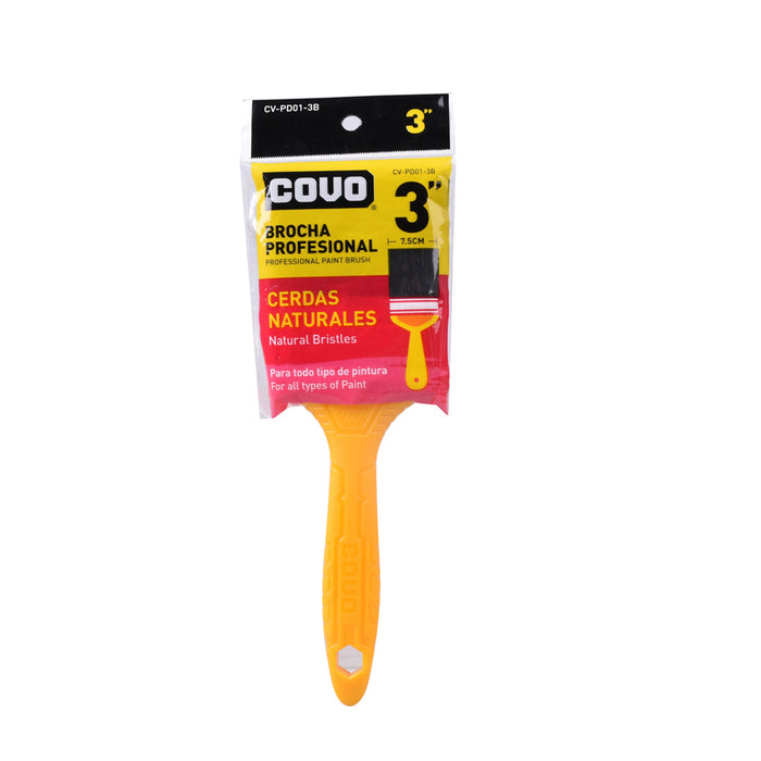 BROCHA COVO CERDA NEGRA 3plg. (F. 180 PZA)
