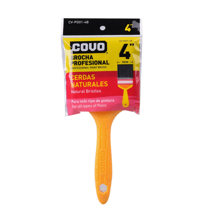 BROCHA COVO CERDA NEGRA 4plg. (F. 120 PZA)