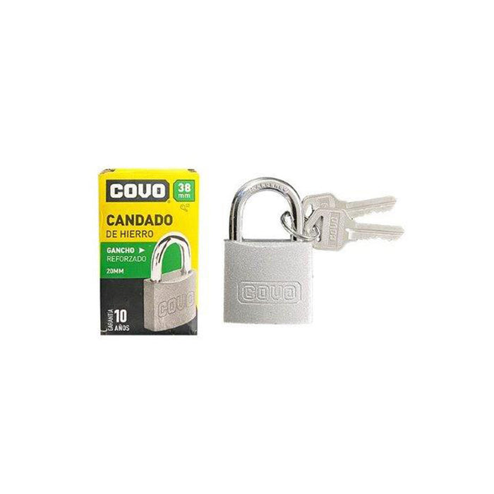 CANDADO DE HIERRO COVO GANCHO REFORZADO 38MM
