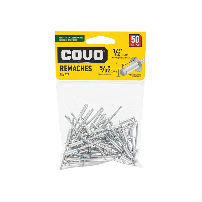REMACHES COVO 5/32"X1/2" 50 PIEZAS