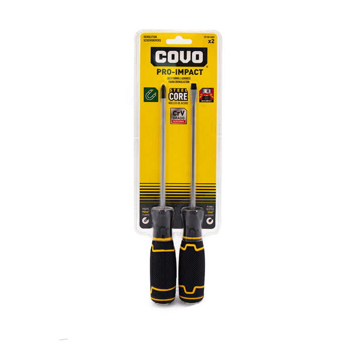 DESTORNILLADOR COVO P-DEMOLICION 150MM 2PZA (F. 72 SETS)