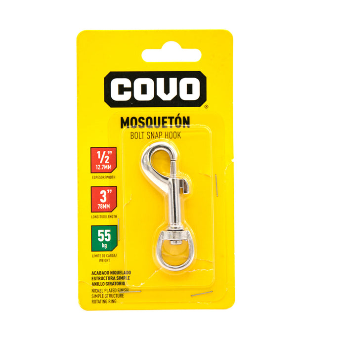 LLAVERO METAL 0.5plg. COVO (F. 240 PZA)