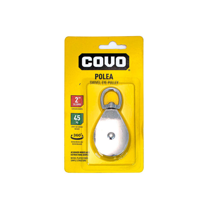 POLEA COVO 2plg. PARA CARGA 45 KG (F. 144 PZA)