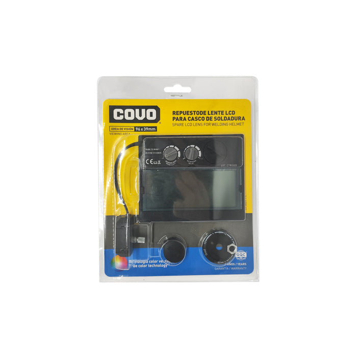 REPUESTO DE LENTE LCD COVO PARA MASCARA DE SOLDAR TECNOLOGIA TRUE COLOR