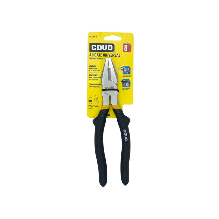 ALICATE UNIVERSAL COVO PUNTA PLANA 8"