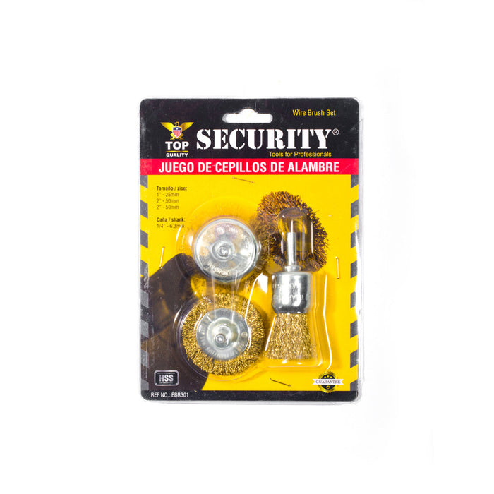CEPILLOS DE ALAMBRE SECURITY 3PCS(F. 48 SETS)