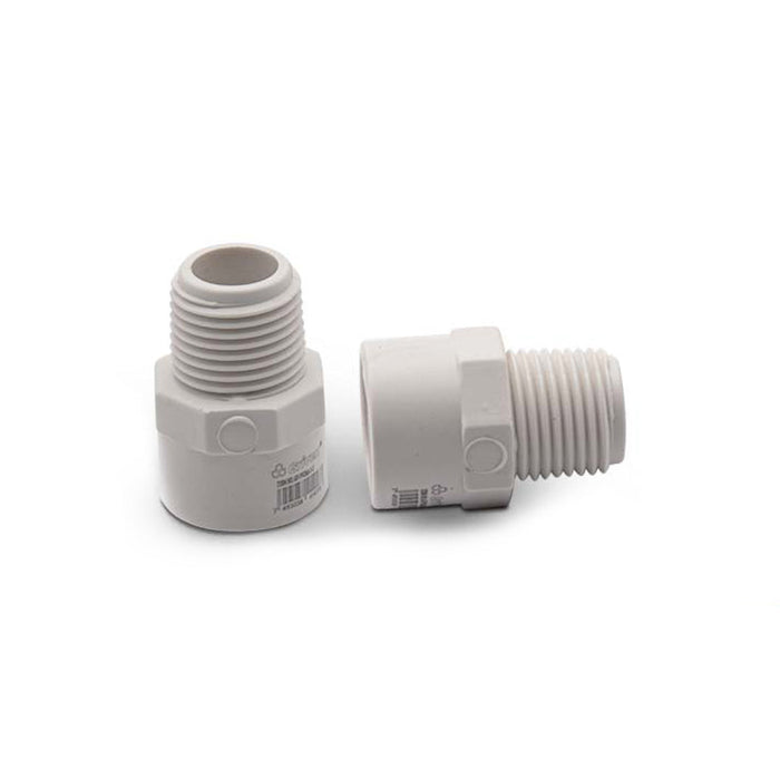 ADAPTADOR MACHO DE PVC GRIVEN 1-plg.2 (F. 800 PZA)