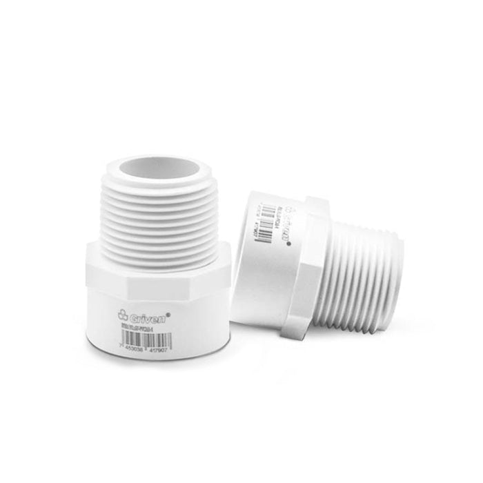 ADAPTADOR MACHO DE PVC GRIVEN 1plg. (F. 400 PZA)