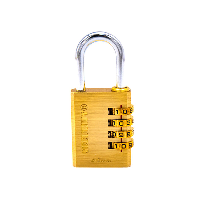CANDADO SECURITY, DORADO DE COMBINACION 40MM