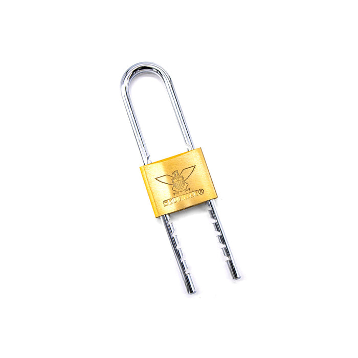 CANDADO SECURITY, DORADO DE ARCO LARGO 50MM