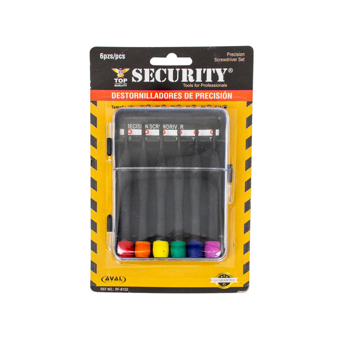 DESTORNILLADORES SECURITY DE PRECISION 6PZA (F. 120 SETS)