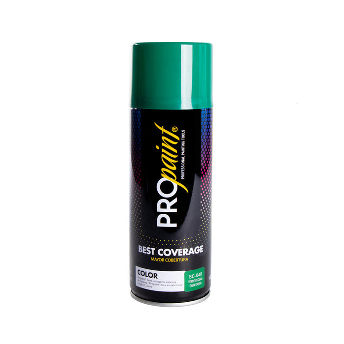 PINTURA EN SPRAY PROPAINT VERDE OSCURO (F. 12 PZA)