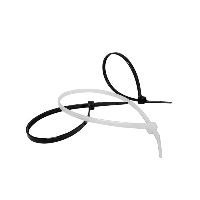 CINCHO PLASTICO SECURITY NEGRO-BLANCO 2.5X100 MM(F. 240 SETS)
