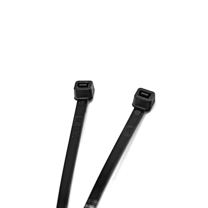 CINCHO PLASTICO SECURITY NEGRO-BLANCO 4.8X350 MM (F. 100 BAG)