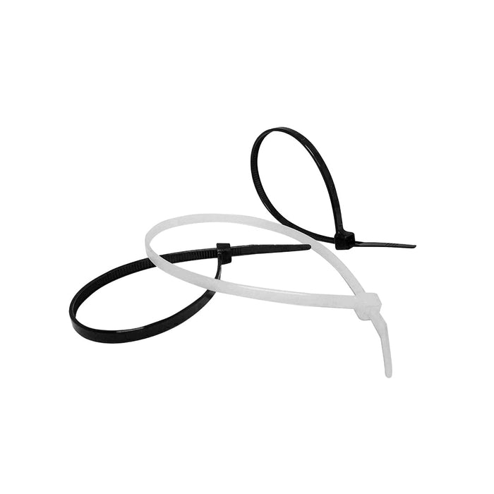 CINCHO PLASTICO SECURITY NEGRO-BLANCO 4.8X500 MM(F. 50 SETS)