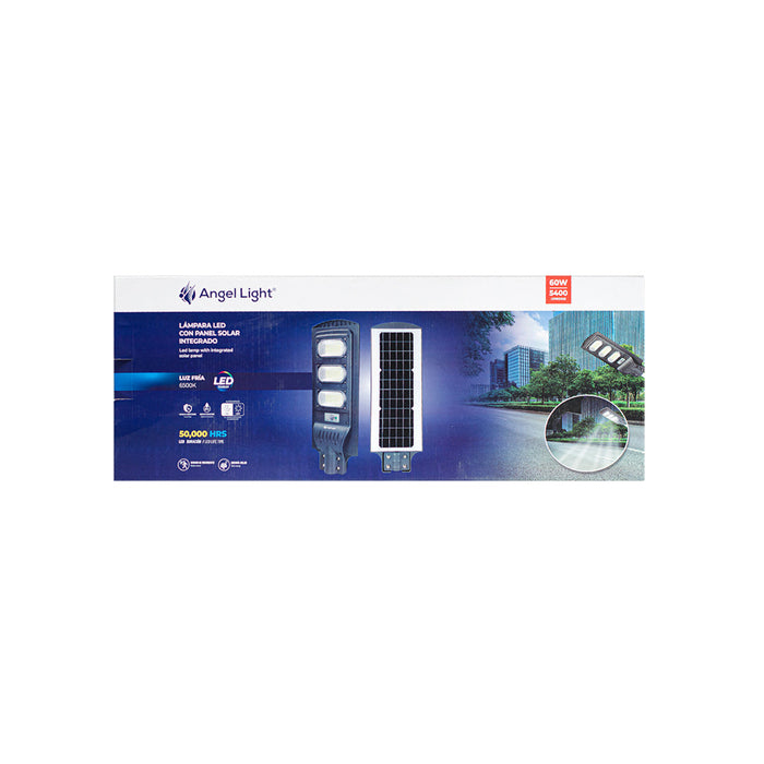 LAMPARA LED ANGEL LIGHT C-PANEL SOLAR INTEGRADO DE 60W(F. 5 PZA)