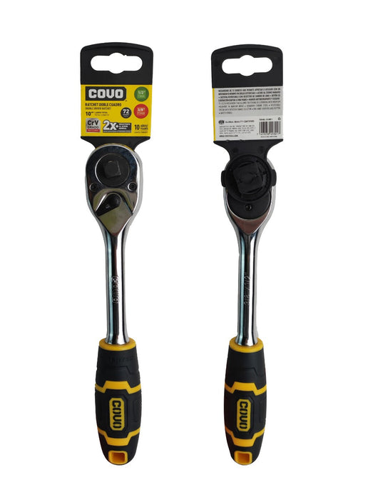 RATCHET COVO DOBLE CUADRADO MANGO ANTIDERRAPE 10" (F. 24 PZA)