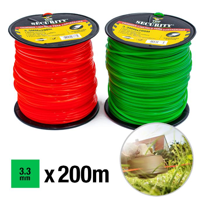 LINEA D/NYLON SECURITY P/DESMALEZADORA 3.3MMX200M (F. 6 ROLLO)