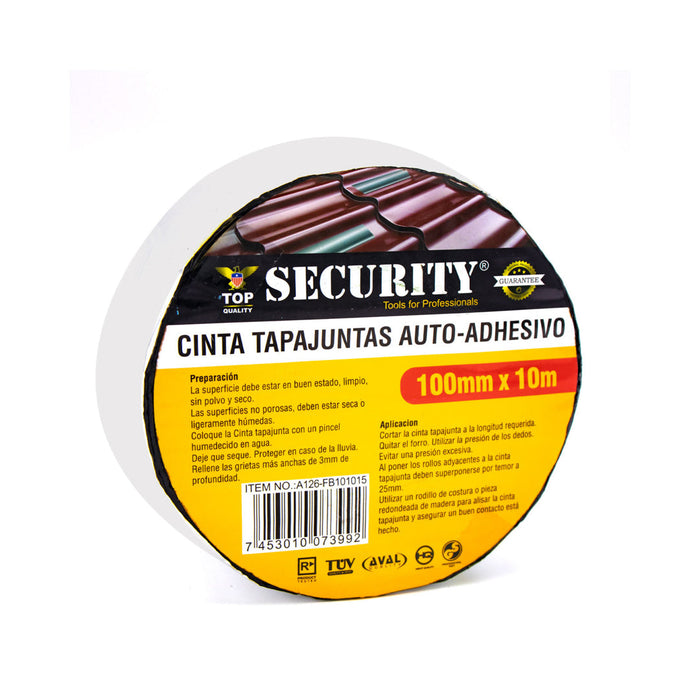 TAPA GOTERAS 100MMX10M SECURITY SECURITY (F. 12 ROLLOS)