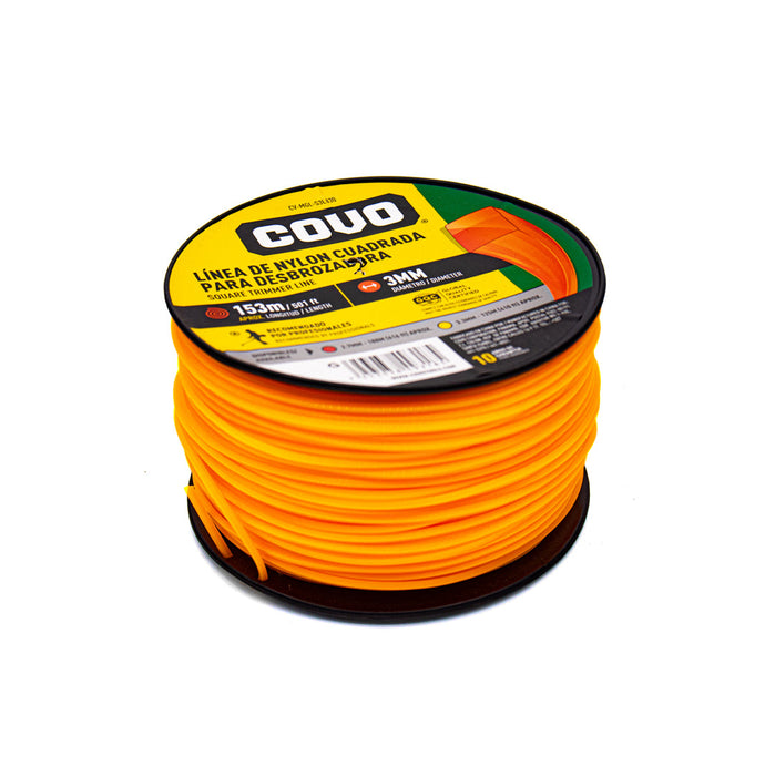 LINEA D-NYLON COVO CUADRADA P-DESBROZADORA 153M-3MM(F. 8 ROLLOS)