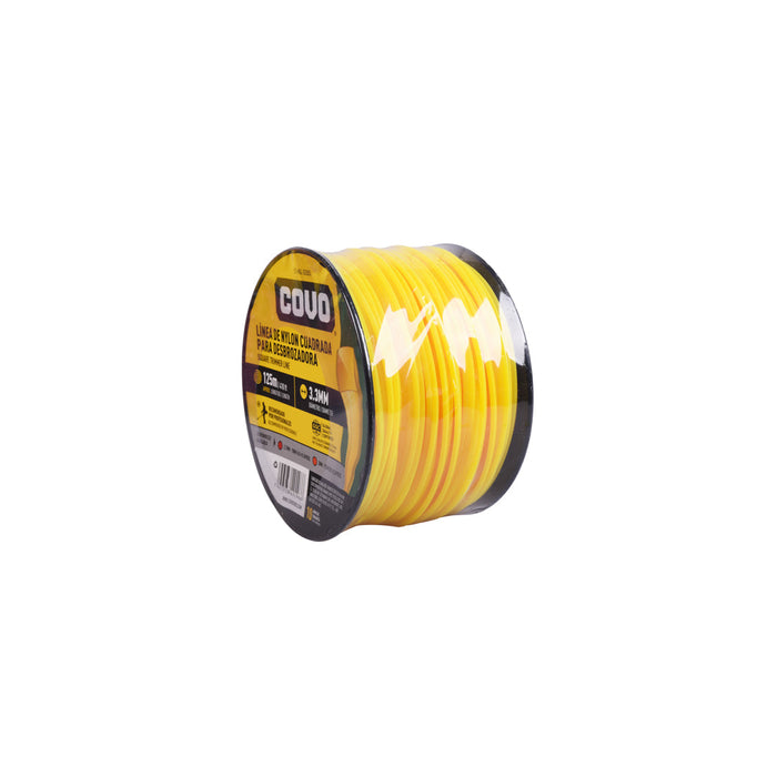 LINEA D-NYLON COVO CUADRADA P-DESBROZADORA 125M-3.33MM (F. 8 ROLLOS)